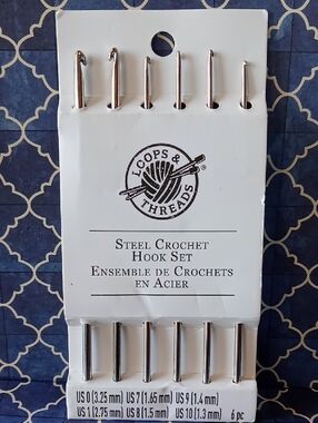 Steel Crochet Hook Set
